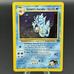 Pokemon - Giovanni's Gyarados 5/132 W/ Swirl 💫 Holo Rare - Gym Challenge - Image 1
