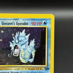 Pokemon - Giovanni's Gyarados 5/132 W/ Swirl 💫 Holo Rare - Gym Challenge - Image 2