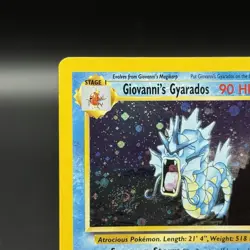 Pokemon - Giovanni's Gyarados 5/132 W/ Swirl 💫 Holo Rare - Gym Challenge - Image 3