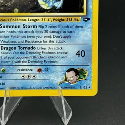 Pokemon - Giovanni's Gyarados 5/132 W/ Swirl 💫 Holo Rare - Gym Challenge - Image 5