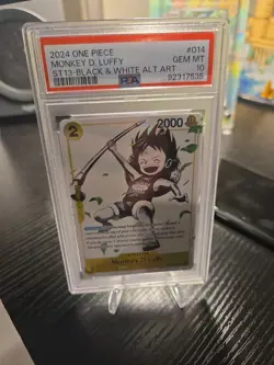 One Piece Ultra Deck: The Three Brothers Monkey.D.Luffy ST13-014 PSA 10 - Image 1