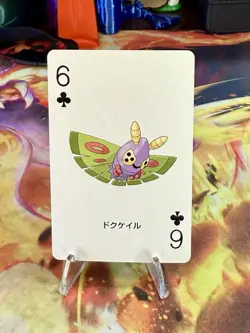 2003 Pokemon Sapphire Dustox Poker Playing Card 6 Of Clubs Kyogre Deck - Image 1