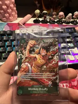 Monkey.D.Luffy P-135 Winner Stamp OP16 Pre-Release Event Promo Card Sealed - Image 1