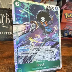 Bandai One Piece Card Game Brook OP15-032 SR Foil Character EN 6000 Counter - Image 3