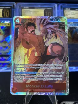OP16 The Time of Battle Monkey D. Luffy OP16-015 Super Rare SR Near Mint - Image 1
