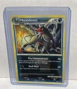 Houndoom 5/90 Undaunted Crosshatch Pokemon League Promo Card - Image 1