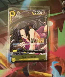 Bandai One Piece CCG Boa Hancock P-115 Release Event Winner Promo Stamped Foil - Image 1