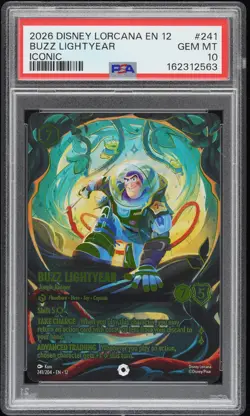 2026 DISNEY LORCANA EN 12-WILDS UNKNOWN BUZZ LIGHTYEAR - JUNGLE RANGER PSA 10 - Image 1