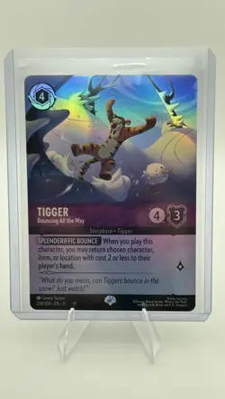Tigger Bouncing All the Way 208/204 Epic Holofoil Winterspell Disney Lorcana - Image 3
