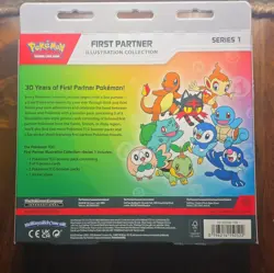 Pokemon TCG First Partner Illustration Collection Series 1 Box 3 Promo+3 Cards - Image 2