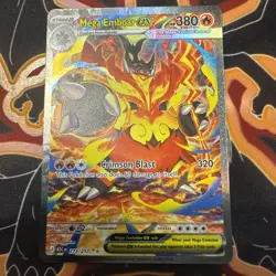 Mega Emboar ex 273/217 ME Ascended Heroes Special Illustration Rare Pokemon Card - Image 1