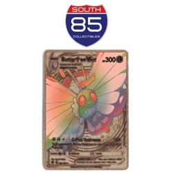BUTTERFREE VMAX 190/189 Rainbow Gold Foil - Art Card NM - Image 1