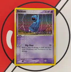 BELDUM 55/107 Reverse Holo Stamped EX Deoxys Pokemon Card Light Play/MP - Image 1