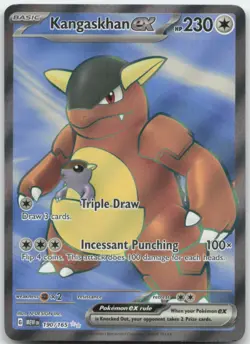 Kangaskhan ex 190/165 SV: Scarlet & Violet 151 MEWen English Pokemon Card NM - Image 1