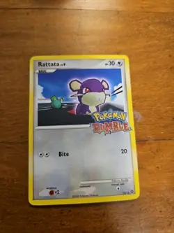 Pokemon Rumble Stamped Rattata Card 15/16 2009 TCG (Lightly Played) - Image 1