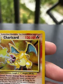 Pokemon Charizard 4/102 Base Set Holo Rare HP English Trading Card 1999 - Image 5