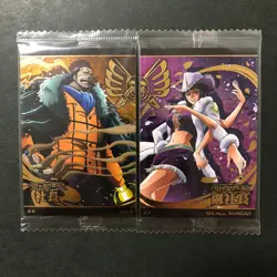 M3074 Nico Robin 5-15 & Crocodile 5-14 SEALED One Piece Wafer Cards Japan J30 - Image 1