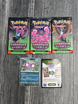 Pokemon Scarlet And Violet—Shrouded Fable Three-Booster Pack and Promo Card Blis - Image 1