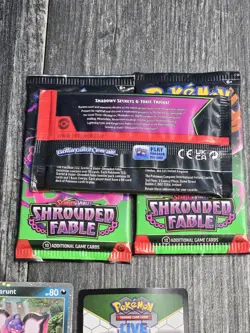 Pokemon Scarlet And Violet—Shrouded Fable Three-Booster Pack and Promo Card Blis - Image 5