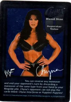 WWE: Chyna Superstar Card for Chyna [Played] Raw Deal Wrestling WWF - Image 1
