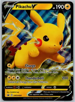 Pikachu V - Holo Promo Jumbo Cards SWSH061 NM - Image 1
