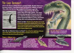 Weird N’ Wild Creatures Monsters of the Mind Card 8 # Loch Ness Monster # LC7 - Image 2