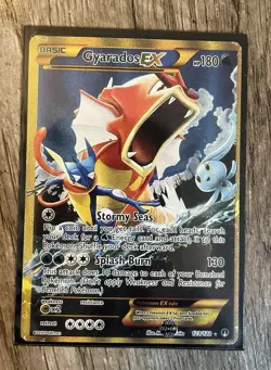 Pokemon Gyarados EX TCG Card Full Art Holo, Secret Rare, XY Breakpoint 123/122 - Image 1