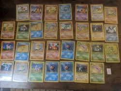 Lot Of 30 Vintage Base Set Pokemon Cards Lot 3 - Image 1