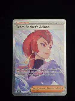 Pokemon TCG Team Rockets Ariana 237/182 Destined Rivals Sir English Full Art - Image 1