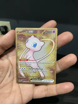 Pokemon TCG Mew ex 205/165 SV Scarlet & Violet 151 Secret Rare Full Art Metal - Image 1