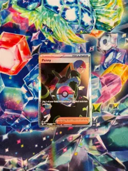 Pokemon TCG Penny Paldean Fates Trainer Holo Card 239/091 - Image 1