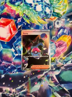 Pokemon TCG Penny Paldean Fates Trainer Holo Card 239/091 - Image 3