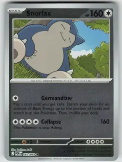 Snorlax Reverse Holo 063/088 Common Perfect Order Pokemon NM - Image 1