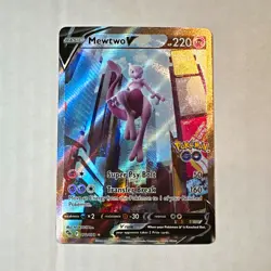 The Pokemon Company Mewtwo V 072/078 Pokemon GO Ultra Rare Holo V English 220HP - Image 1