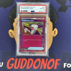 PSA 10 GEM MINT 2024 Pokemon Shrouded Fable DANGEROUS LASER #058 Holo - Image 1