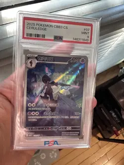 Pokemon Simplified Chinese Ceruledge #7. CBB3 Gem Pack Vol 3. PSA 9. - Image 1