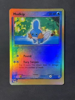 Mudkip EX Ruby and Sapphire 60/109 Reverse Holo Pokemon TCG - CLEAN - Image 1