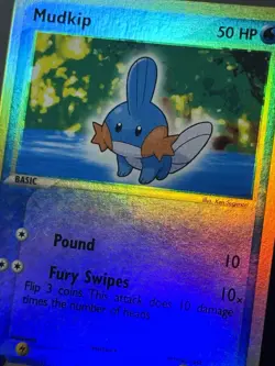 Mudkip EX Ruby and Sapphire 60/109 Reverse Holo Pokemon TCG - CLEAN - Image 3