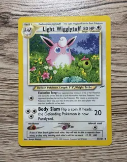 Pokemon TCG The Pokemon Company Light Wigglytuff 54/105 Neo Destiny Unc Reg Unl - Image 1