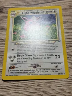 Pokemon TCG The Pokemon Company Light Wigglytuff 54/105 Neo Destiny Unc Reg Unl - Image 2