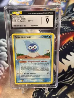 Rain Castform 26/113 Delta Species Regular 2005 - CGC Mint 9 - English Pokemon - Image 2