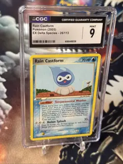 Rain Castform 26/113 Delta Species Regular 2005 - CGC Mint 9 - English Pokemon - Image 3