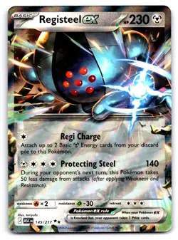 Pokemon Registeel ex ME: Ascended Heroes ASC DOUBLE RARE HOLO 145/217 NM - Image 1
