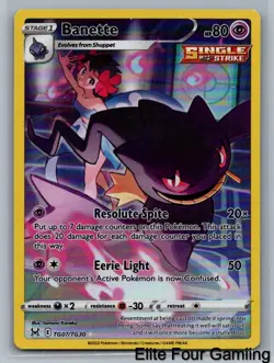 Banette TG07/TG30 Holo Lost Origin Trainer Gallery Pokemon NM - Image 1