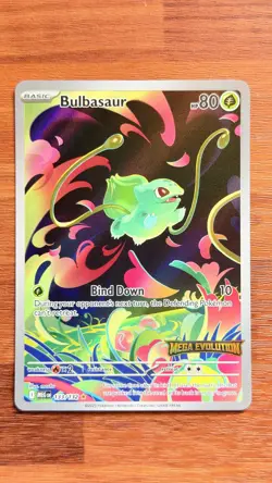 2025 Bulbasaur (Mega Evolution Stamped) 133/132 (Sealed) Pokemon TCG NM - Image 1