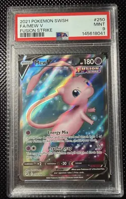 The Pokemon Company Mew V 250/264 Ultra Rare Holo Eng PSA 9 - Image 1