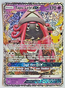 Pokemon Tapu Lele GX 60/145 Celebrations Classic Collection 25th Anniversary NM - Image 1
