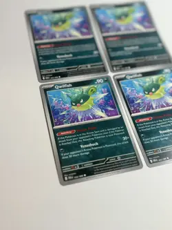 4x Qwilfish 052/086 Common ME04: Chaos Rising Pokemon Near Mint Playset - Image 3