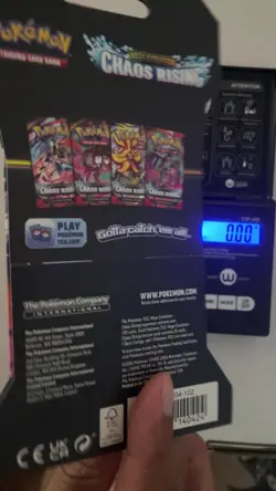 HEAVY! 🔥32.01g🔥Chaos Rising Pokemon TCG Sleeved Booster (SEALED) - Image 2