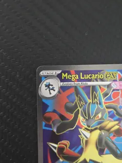 Pokemon TCG Holo Ultra Rare Full Art Mega Lucario EX 160/132 - Image 2